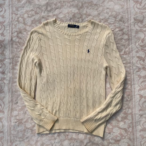 Polo Ralph Lauren 아이보리 케이블 니트