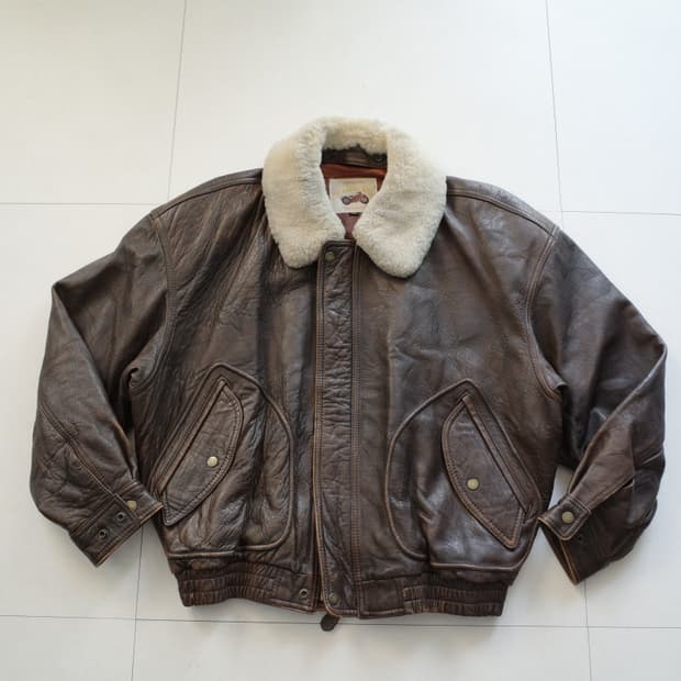 [일본] 레드 빈즈 앤 라이스 G-1 가죽 자켓 44 A-2