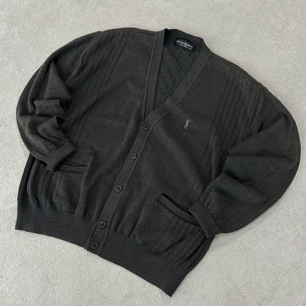 입생로랑 그레이 가디건 m