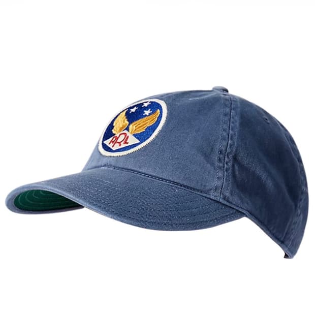 폴로 더블알엘 가먼트 다잉 트윌 볼캡 블루 새상품 판매