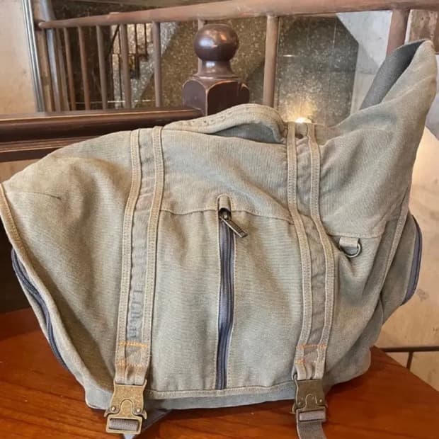 엘엘빈 빈티지 캔버스 크로스백