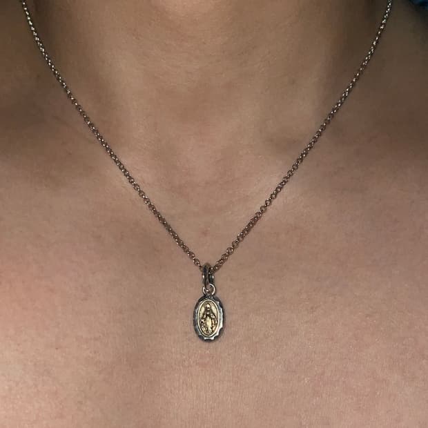 빈티지 실버 마리아목걸이