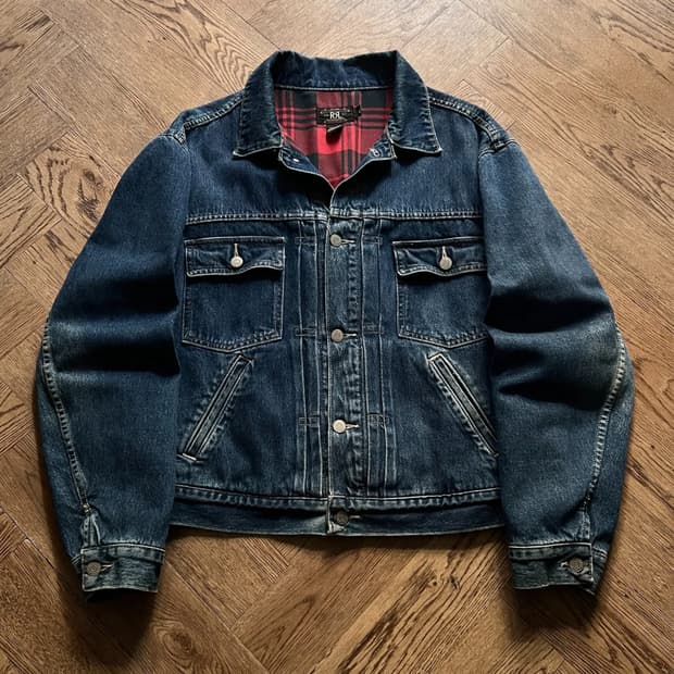 [XL]90's OG RRL 더블알엘 라이닝 데님 자켓