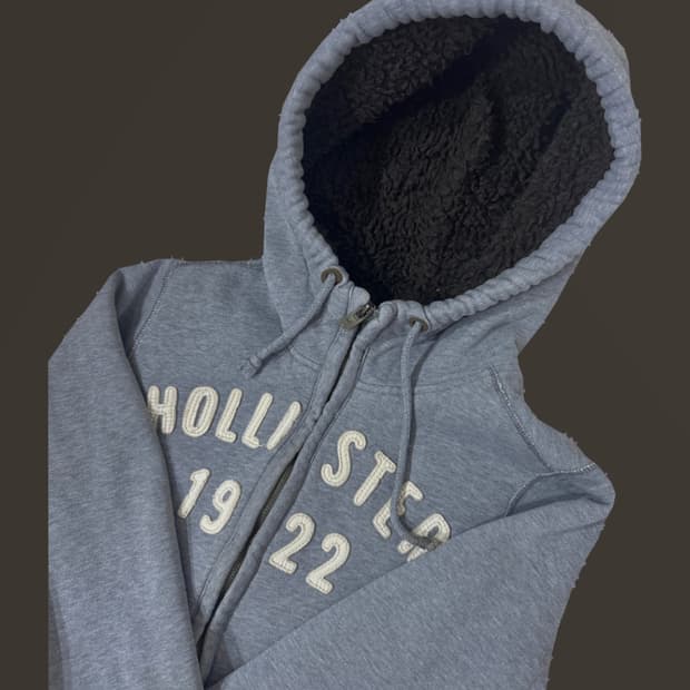 홀리스터 양털 후드집업