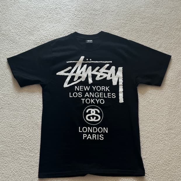 스투시 월드투어 반팔 s