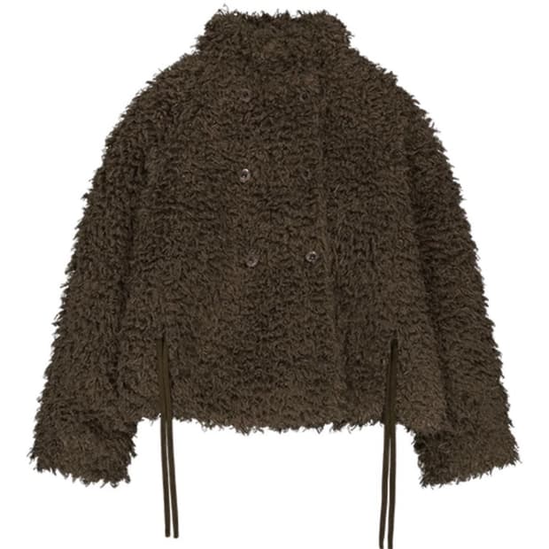 코이세이오 퍼자켓 브라운 (실제 제품사진ㅇ)