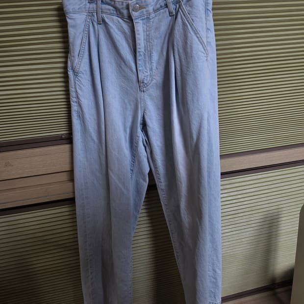 인더로우 원턱 블리치 데님 2