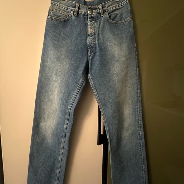 마르지엘라 백 스티치 데님 팬츠