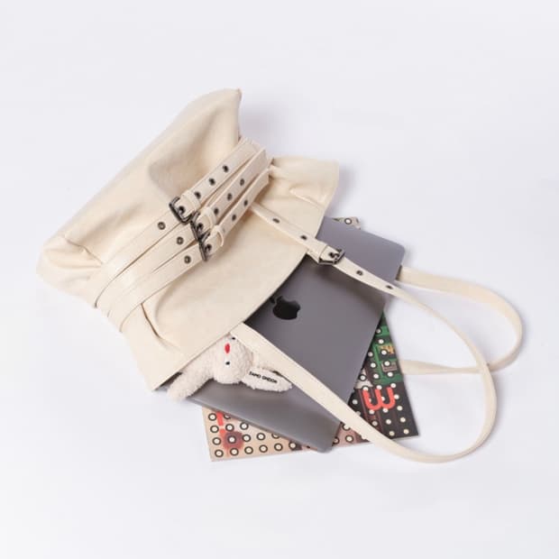 (단종)세이모 온도 트리플 벨트 백 브라운