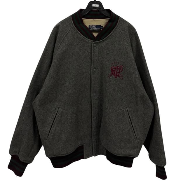 폴로랄프로렌 90s 올드스쿨 모직 바시티 스타디움 자켓