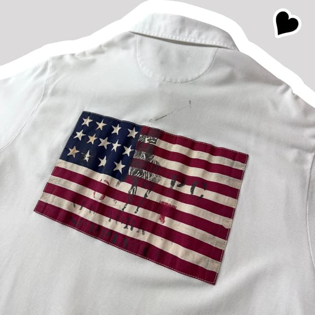 신형 폴로 치프키프 USA 성조기 반팔카라티