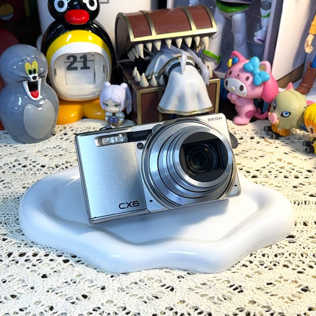[💖하이엔드 필름감성] 리코 RICOH CX6 실버 디지털 카메라