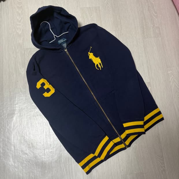 대대대장)폴로 황금🏅빅포니 넘버 3 후드집업 M