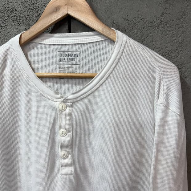 올드네이비 헨리넥 와플티 (XL)