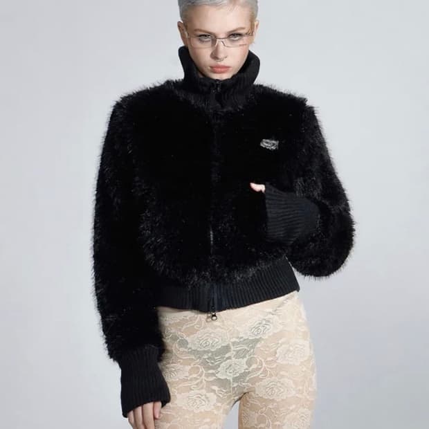 스컬프터 Faux Fur Zip-up 퍼 자켓 [XS]