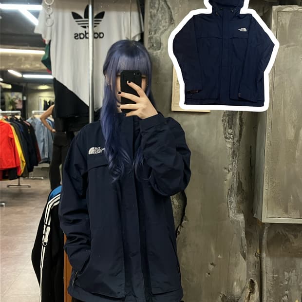 노스페이스 바람막이 점퍼 네이비 95 #csz2228 