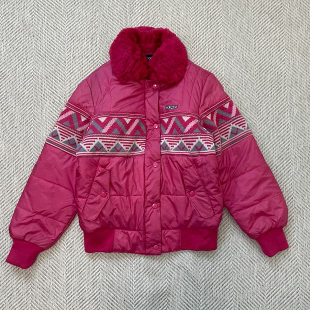 골드윈 노르딕 패턴 퍼카라 자켓