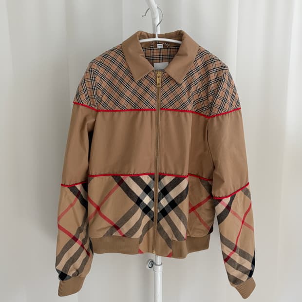 버버리 콘트라스트 체크 자켓