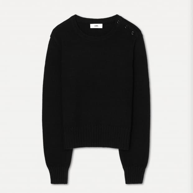 [새상품] 라벨아카이브 울 숄더 버튼 니트 판매합니다