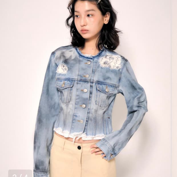 😍무배)👕새상품)로레일즈 데님자켓