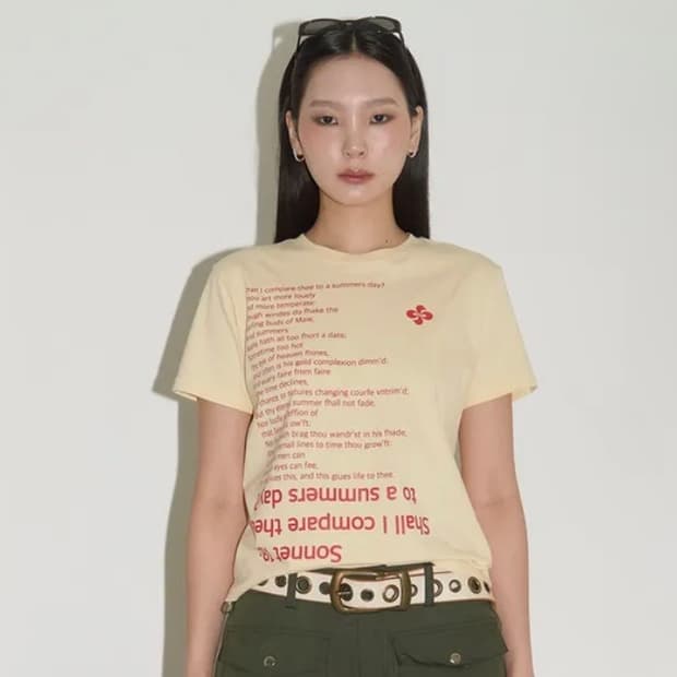 헤레틱 SONNET 18 T-SHIRT 반팔 티셔츠