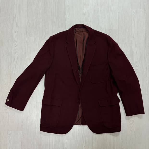 빈티지 버건디 블레이저
