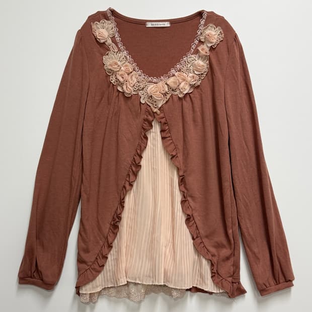 axes femme 더스티 로즈 롱슬리브