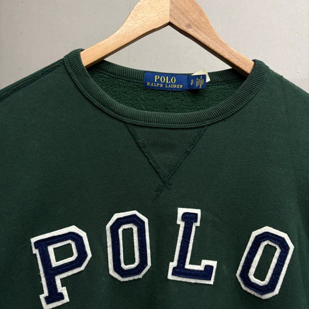 폴로 로고 스웻셔츠