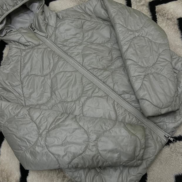 [M]아르켓 퀄티드 후드자켓