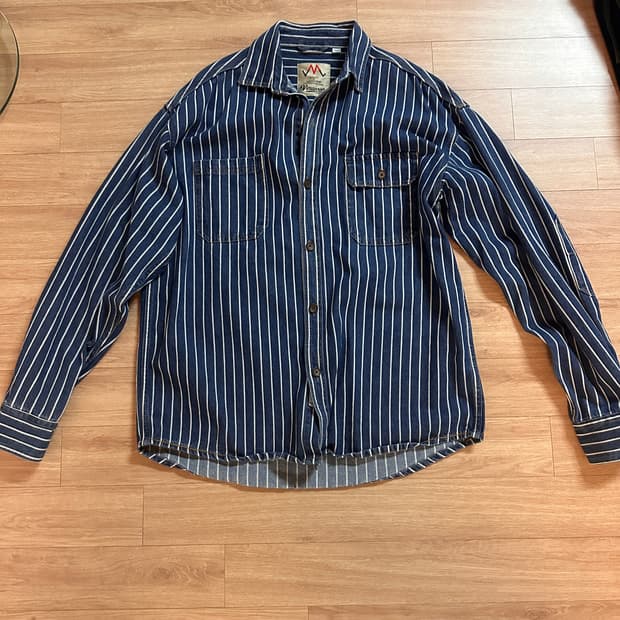 아메리칸 빈티지 워크 스트라이프셔츠(3xl)