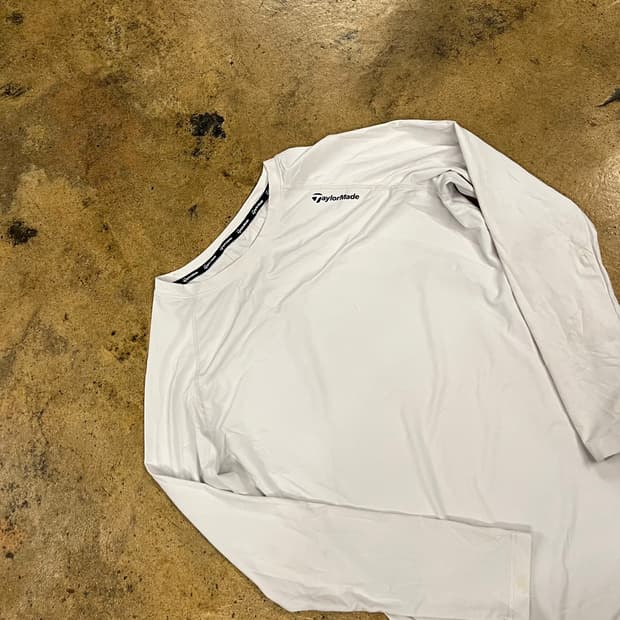 [정품/L] 테일러메이드 골프웨어 긴팔티 화이트 b17