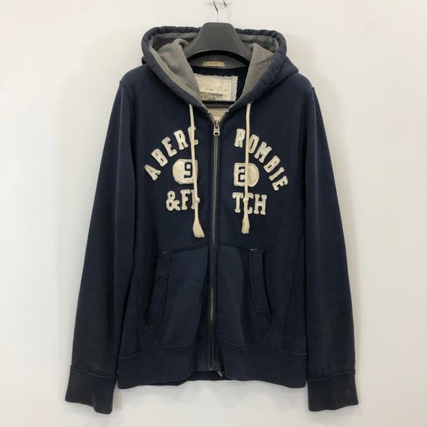 아베크롬비 아치로고 빈티지 Y2K 후드집업 L