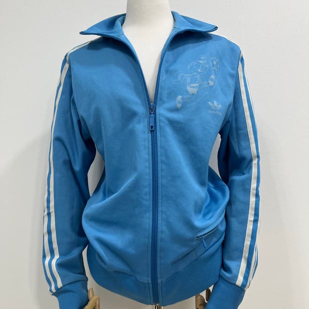 아디다스 파이어버드 스포티 트랙탑 져지 스카이블루