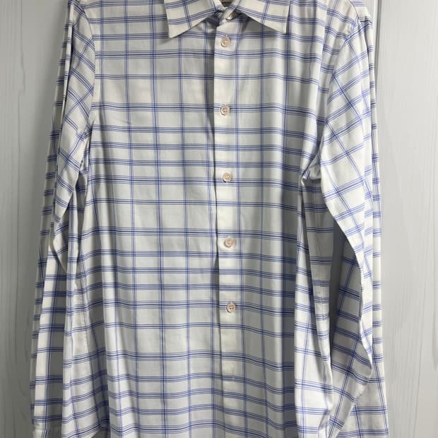 MARNI 20AW 코튼 오버사이즈 체크 긴팔 셔츠 