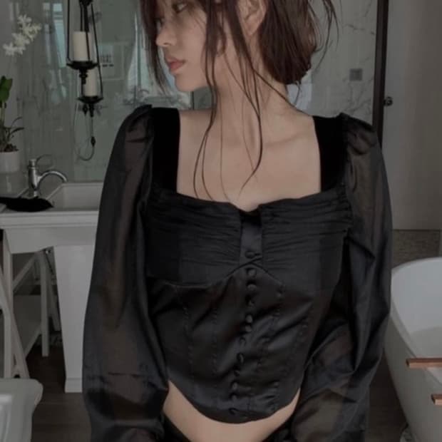 스윔시티 트와일라잇 탑 블랙 보헤미안서울