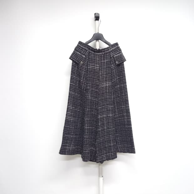 오브제 춘추 트위드 와이드 통핏 팬츠 44.55