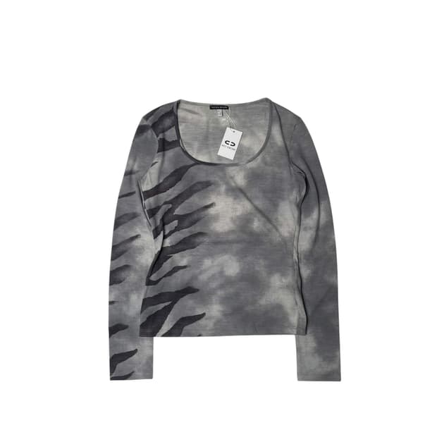 Krizia  jeans지브라 블리치 울블렌드 니트(italy made)