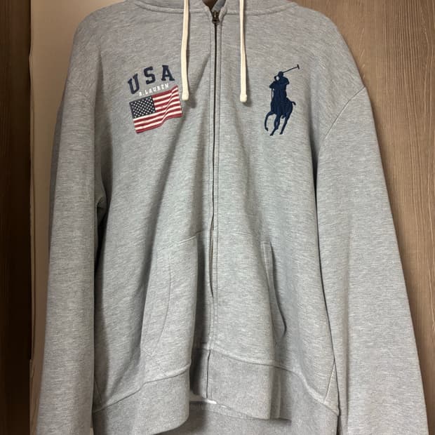 폴로 빅포니 성조기 후드집업