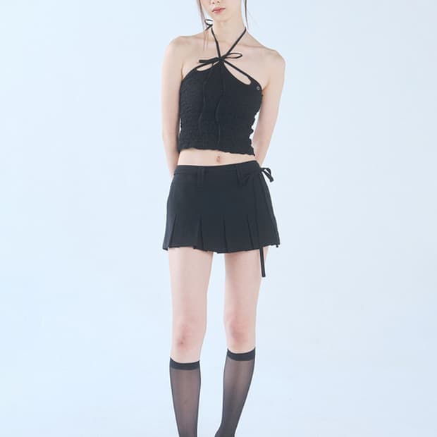 페인오어플레져 오키드 튜브탑 블랙