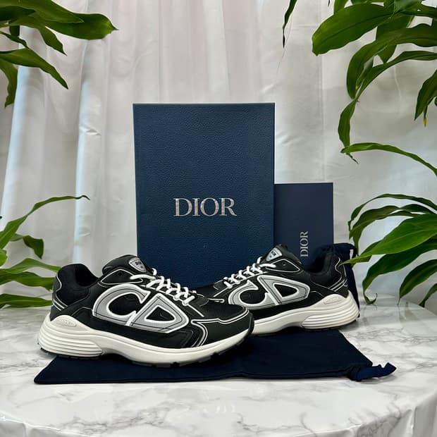 [정품] 디올 B30 스니커즈 메쉬 테크니컬 블랙 41사이즈