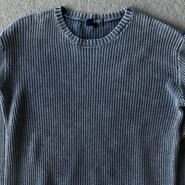 NAVY JEANS 워시드 니트