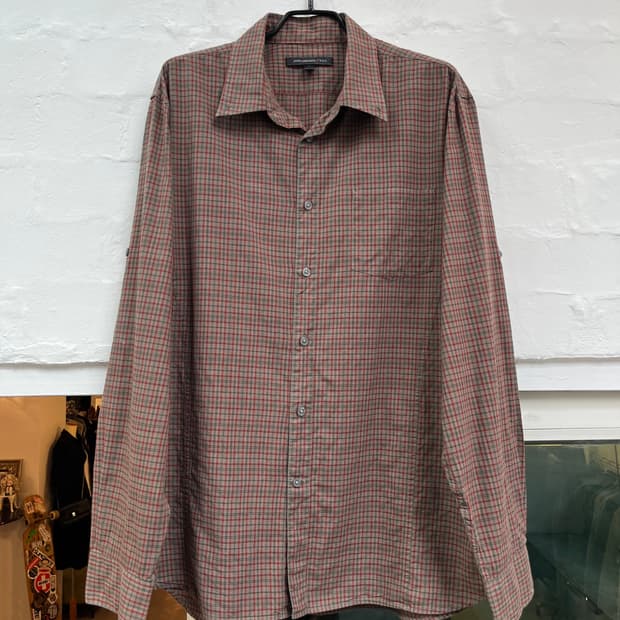 John Varvatos USA 존바바토스 체크남방 셔츠 L