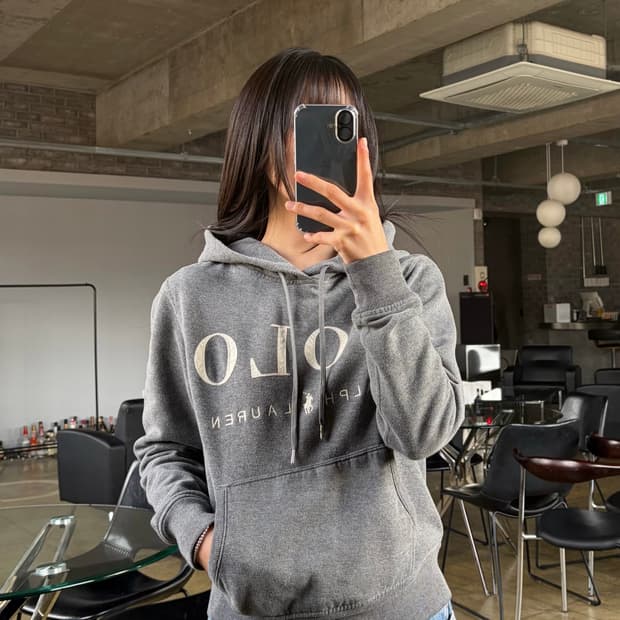 [S]폴로 랄프로렌 스펠아웃 로고 플리스 후드