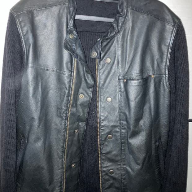 Armani Exchange Vintage Leather Sweat