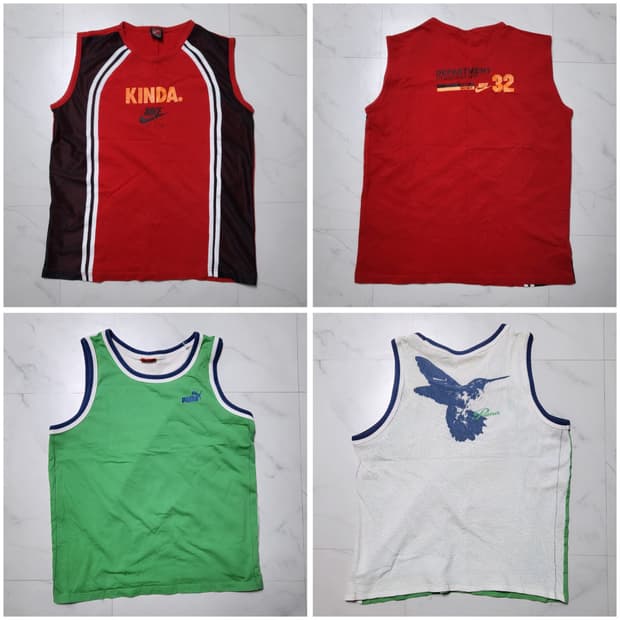 나이키 스포츠  민소매 티셔츠 푸마 민소매 슬리브리스