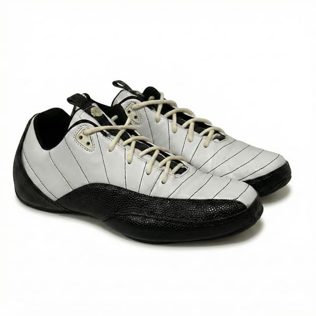 (250) 나이키 에어 조던 12 프리마 트레이너 블랙 화이트 신발