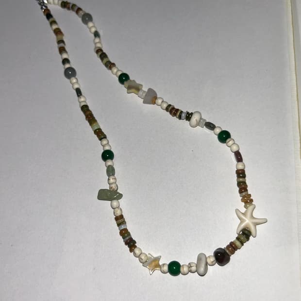 빈티지 비즈 해변 목걸이 / beach necklace