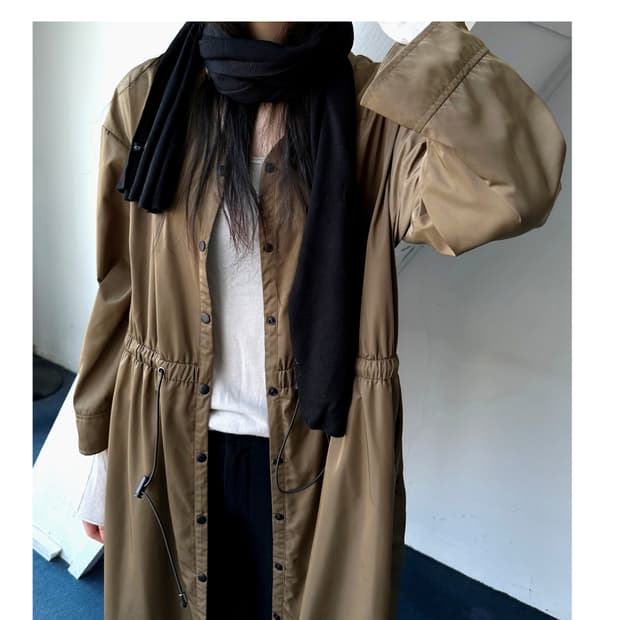 High gauge fabric design onepiece coat