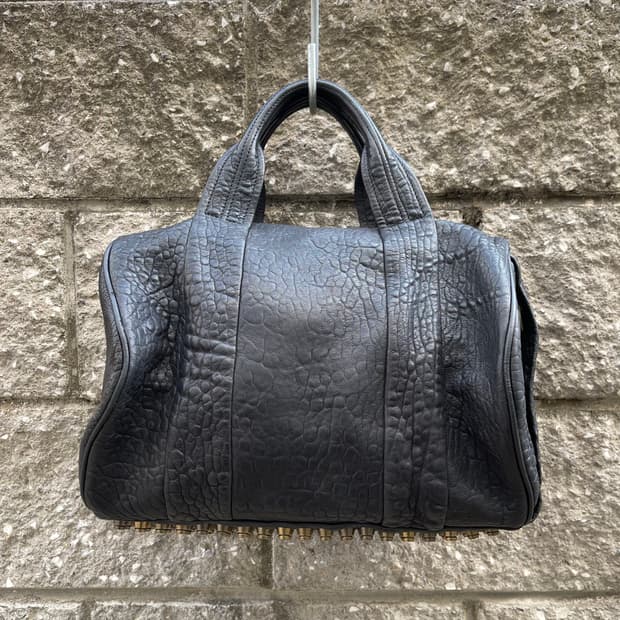 [OS] Alexander Wang 블랙 가죽 토트백