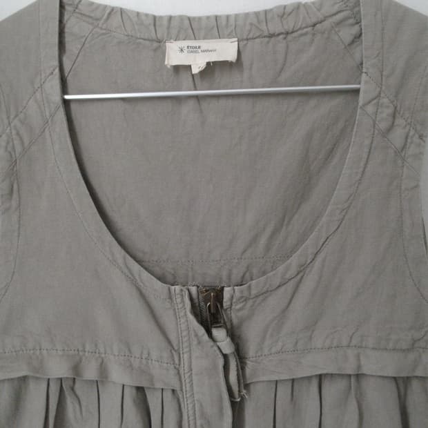 isabel marant khaki zip op